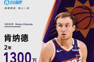 湖人队神射手离队!Shams报道:肯纳德以1300万美元加盟太阳队,第二年拥有球员选项